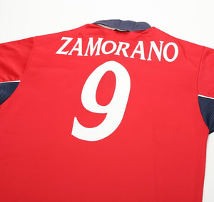 2000/02 ZAMORANO #9 Chile Vintage Umbro Home Football Shirt (L) Inter
