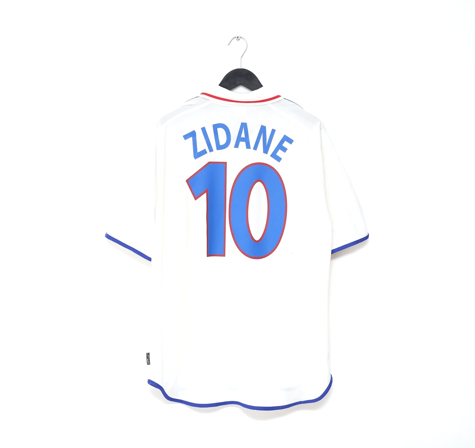 2000/02 ZIDANE #10 France Vintage adidas Away Football Shirt (XL)