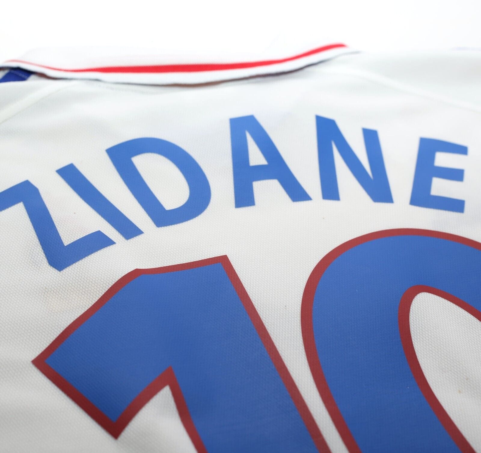 2000/02 ZIDANE #10 France Vintage adidas Away Football Shirt (XL)