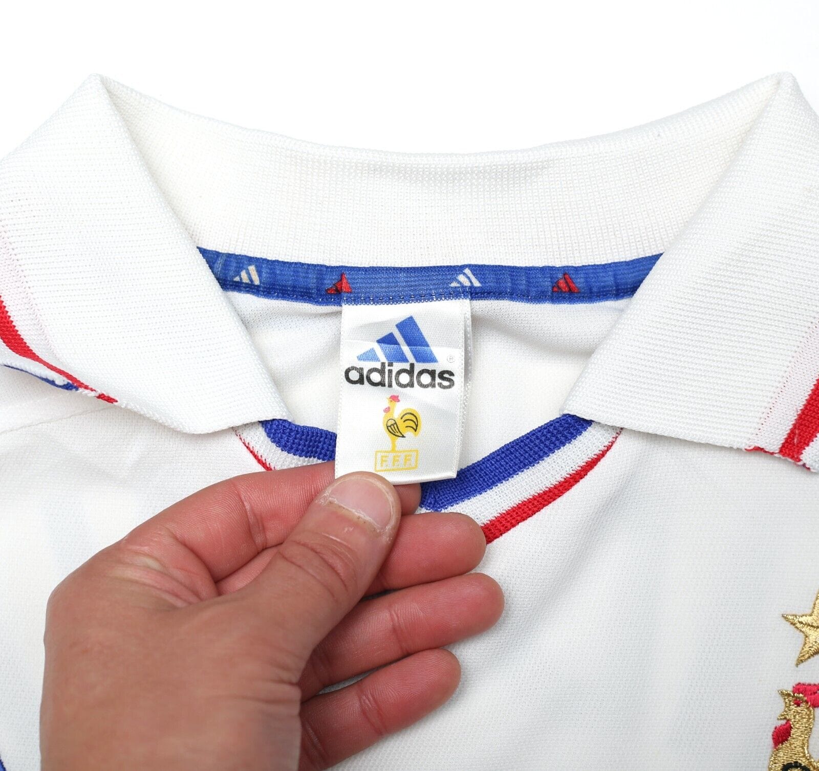 2000/02 ZIDANE #10 France Vintage adidas Away Football Shirt (XL)