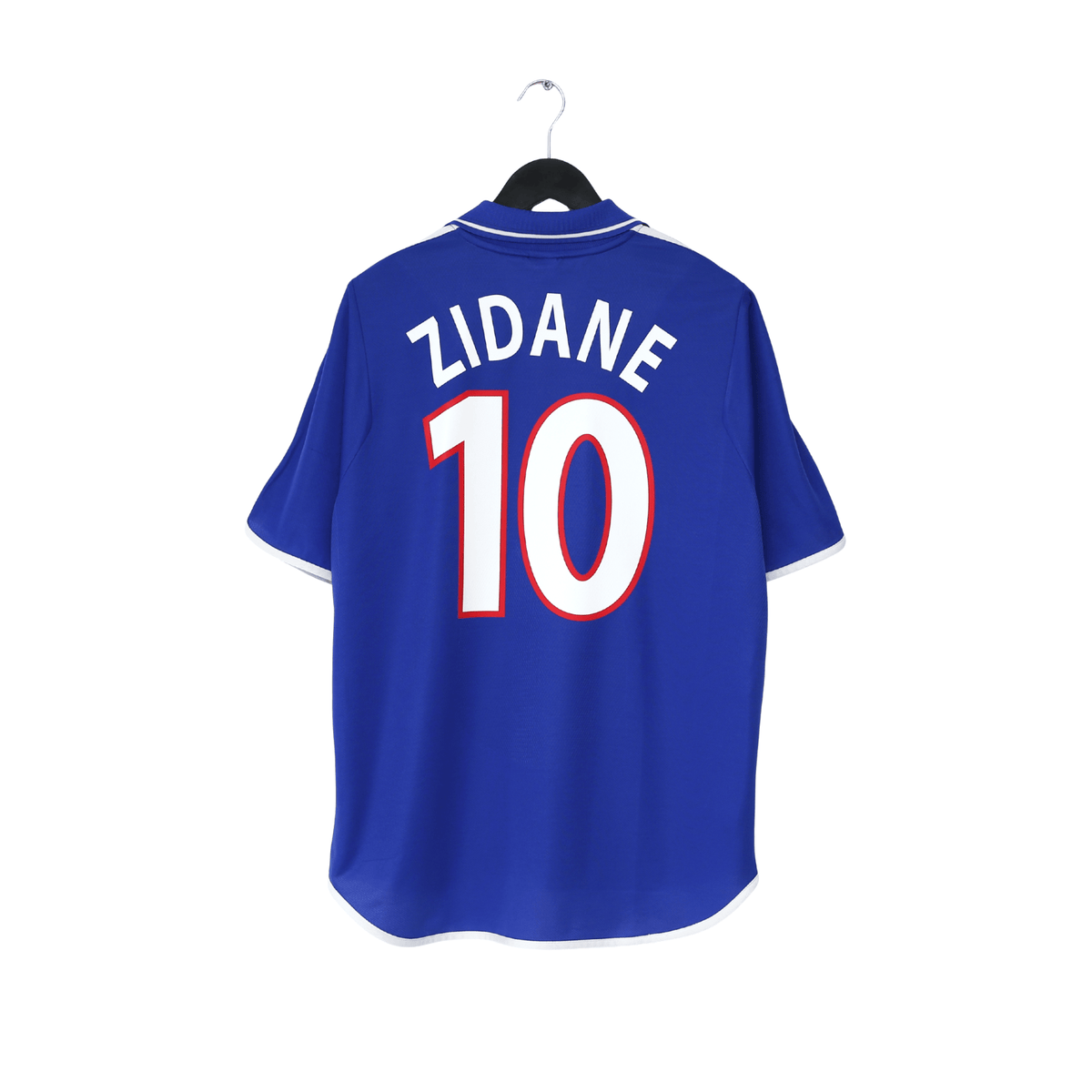 2000/02 ZIDANE #10 France Vintage adidas Home Football Shirt (L) Euro 2000