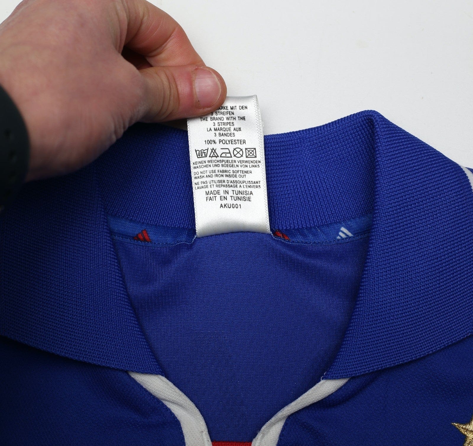 2000/02 ZIDANE #10 France Vintage adidas Home Football Shirt (L) Euro 2000