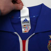 2000/02 Zidane #10 France Vintage adidas Home Football Shirt (L) Euro 2000