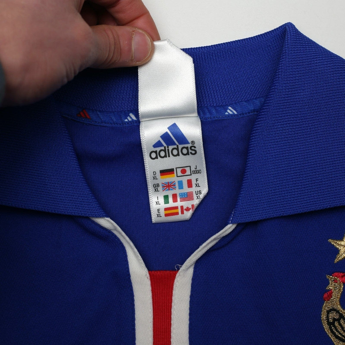 2000/02 Zidane #10 France Vintage adidas Home Football Shirt (L) Euro 2000