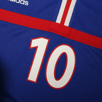 2000/02 Zidane #10 France Vintage adidas Home Football Shirt (XL) Euro 2000