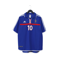 2000/02 Zidane #10 France Vintage adidas Home Football Shirt (XL) Euro 2000