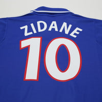 2000/02 Zidane #10 France Vintage adidas Home Football Shirt (XL) Euro 2000