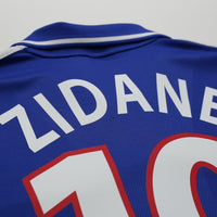 2000/02 Zidane #10 France Vintage adidas Home Football Shirt (XL) Euro 2000