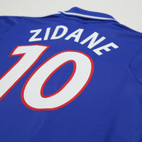 2000/02 Zidane #10 France Vintage adidas Home Football Shirt (XL) Euro 2000