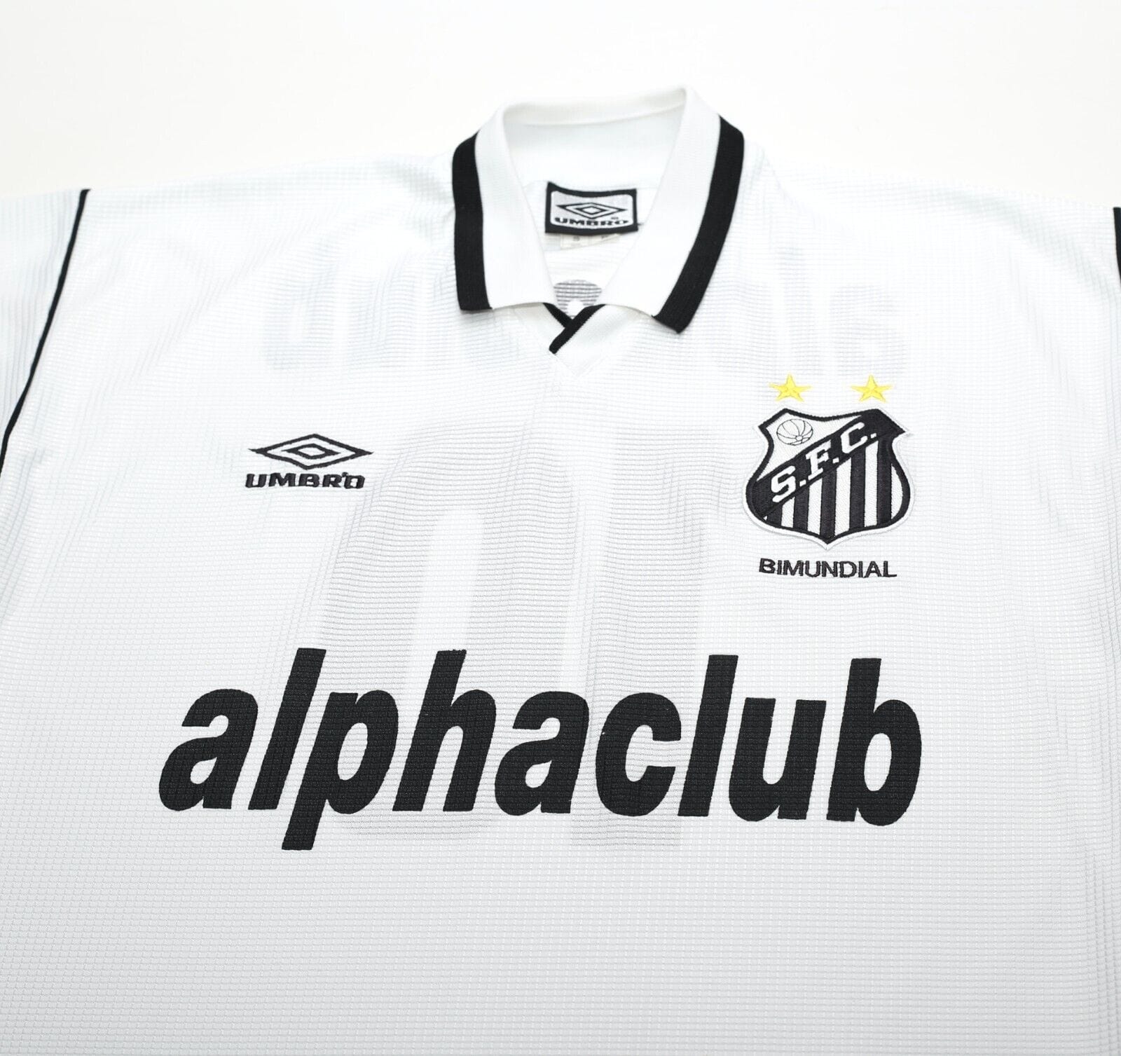 2000 #10 SANTOS Vintage Umbro Home Football Shirt Jersey (S/M)