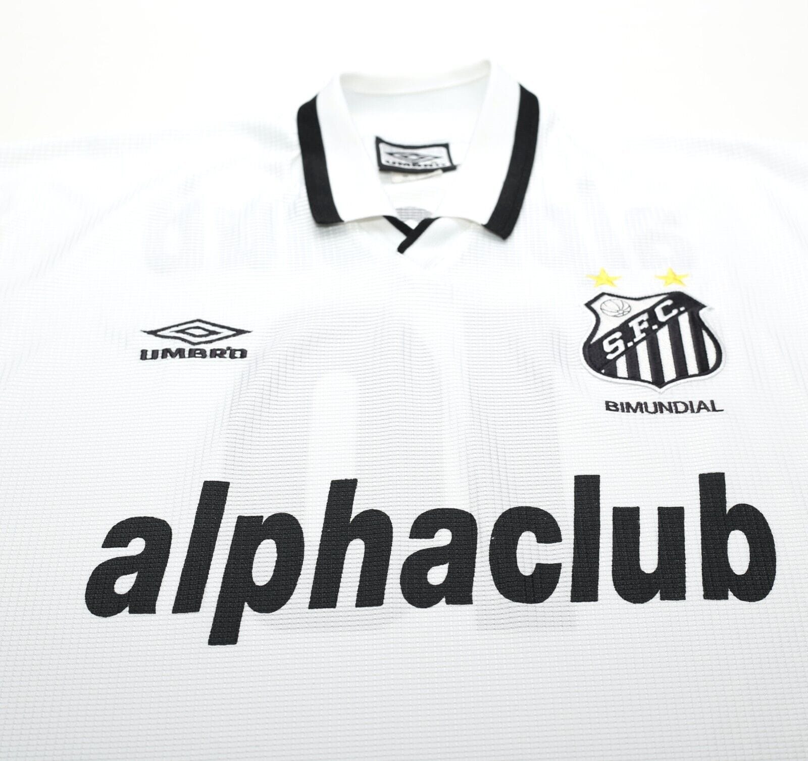 2000 #10 SANTOS Vintage Umbro Home Football Shirt Jersey (S/M)