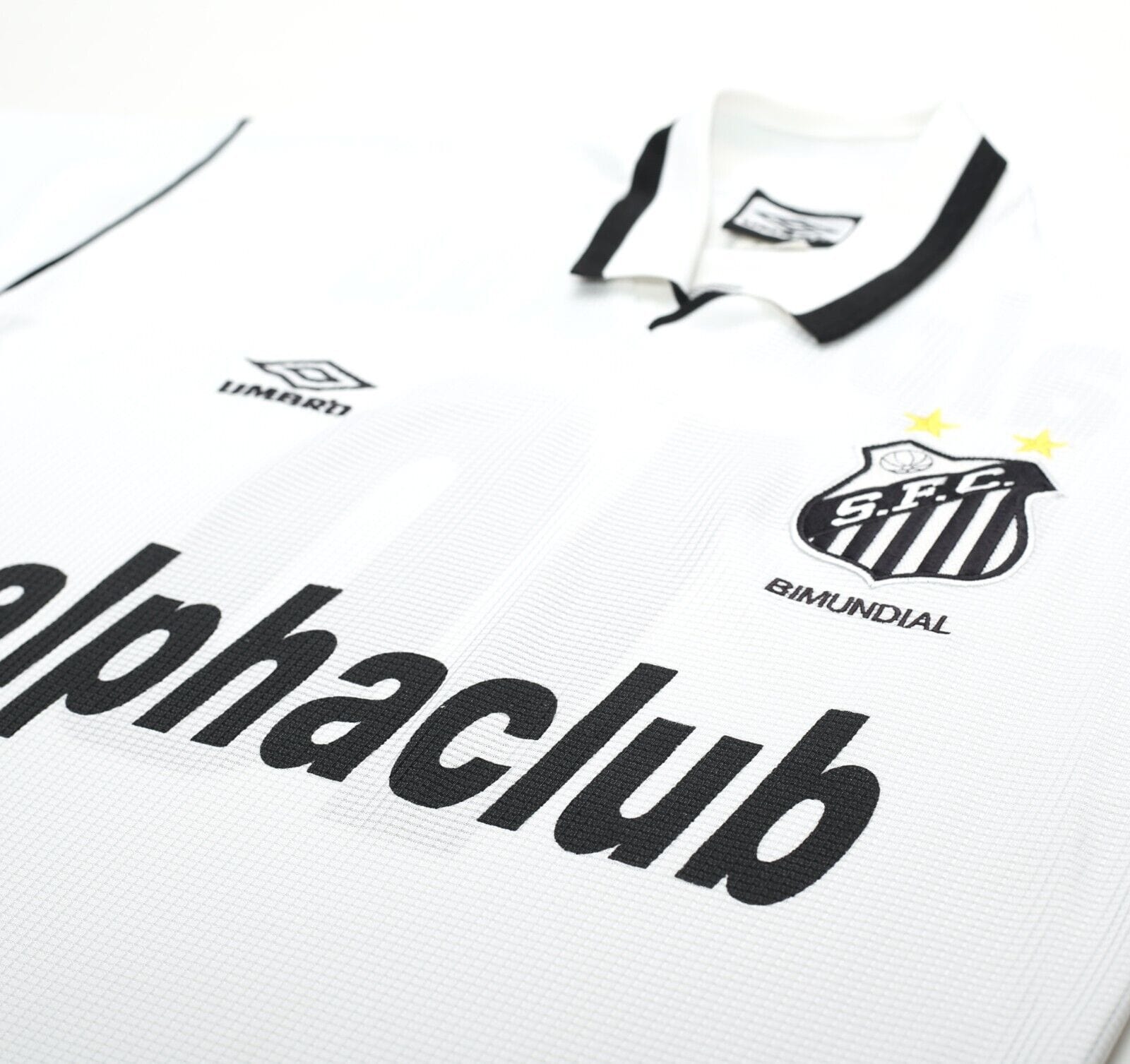 2000 #10 SANTOS Vintage Umbro Home Football Shirt Jersey (S/M)