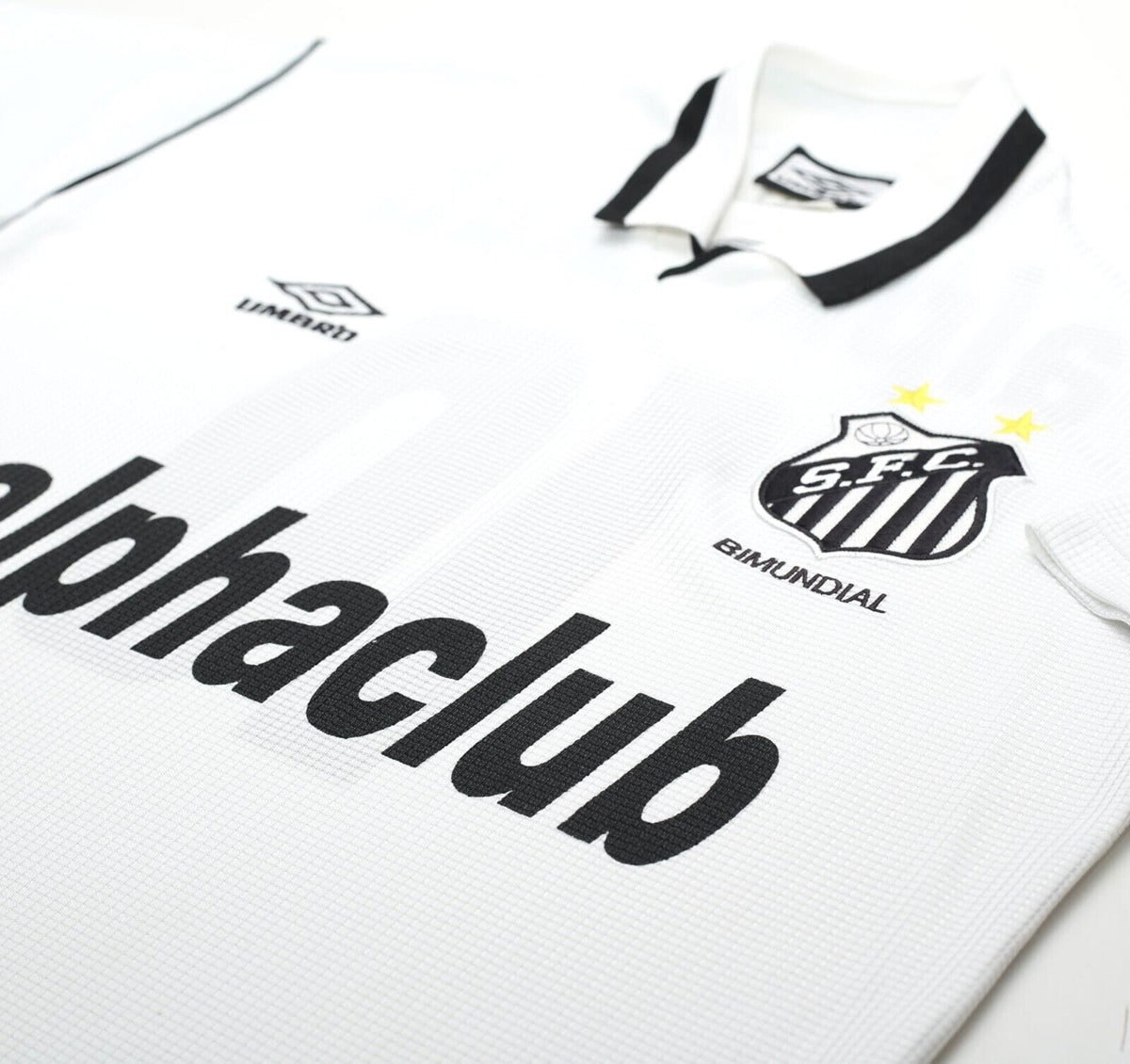 2000 #10 SANTOS Vintage Umbro Home Football Shirt Jersey (S/M)