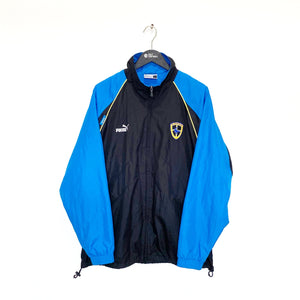 2000's CARDIFF CITY Vintage PUMA Football Tack Top Jacket (L)