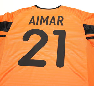 2001/02 AIMAR #21 Valencia Vintage Nike Away Football Shirt Jersey (L)