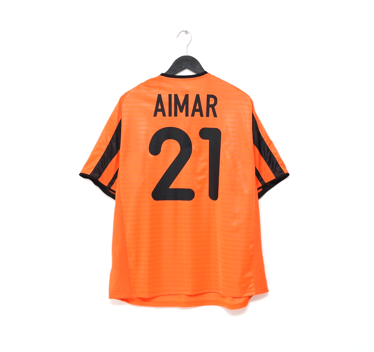 2001/02 AIMAR #21 Valencia Vintage Nike Away Football Shirt Jersey (L)