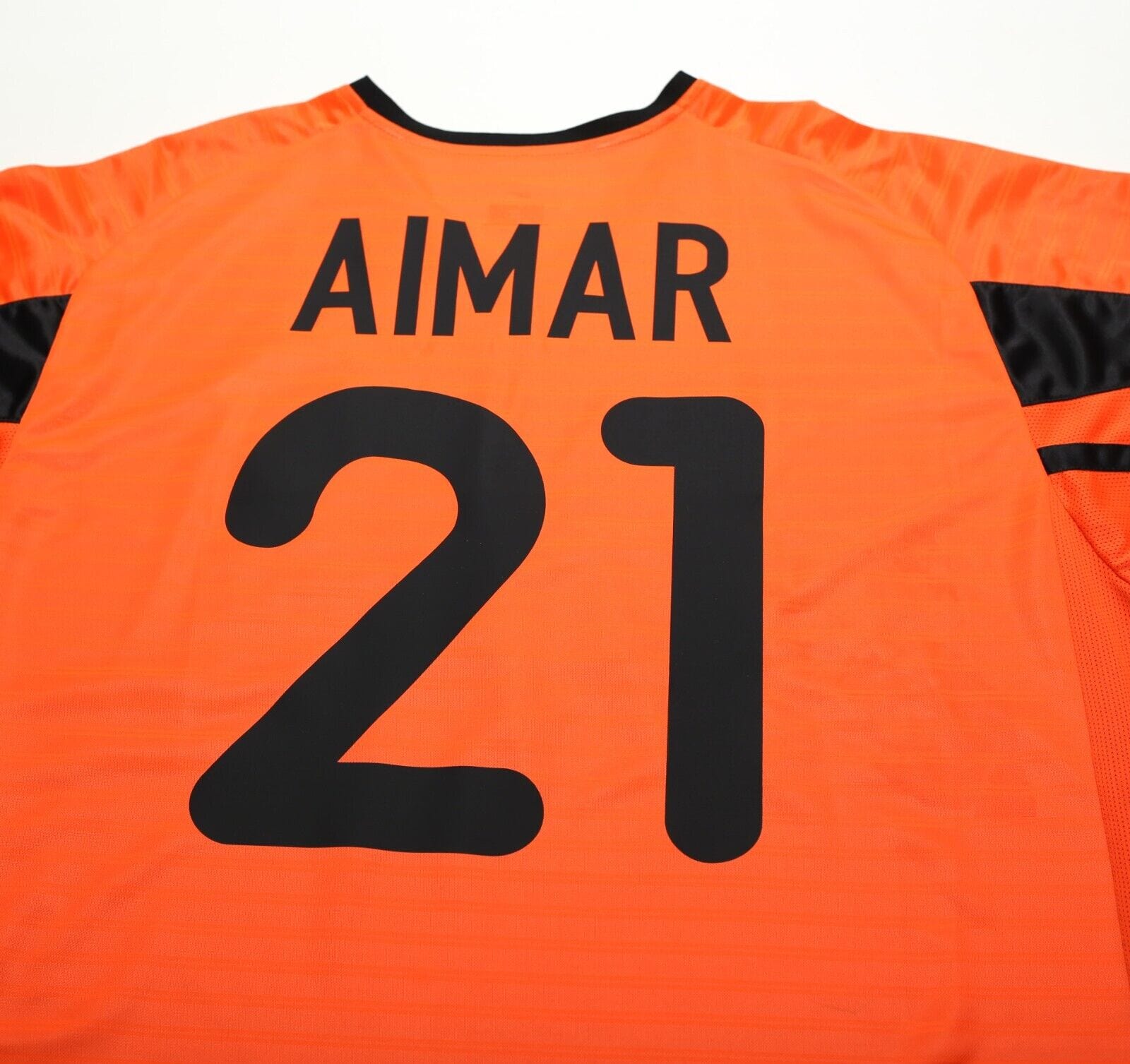 2001/02 AIMAR #21 Valencia Vintage Nike Away Football Shirt Jersey (L)