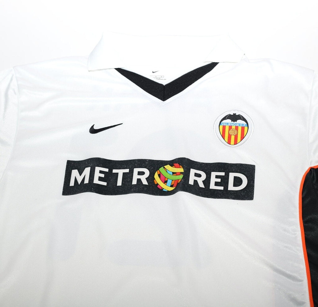 2001/02 AIMAR #21 Valencia Vintage Nike Home Football Shirt Jersey (L)