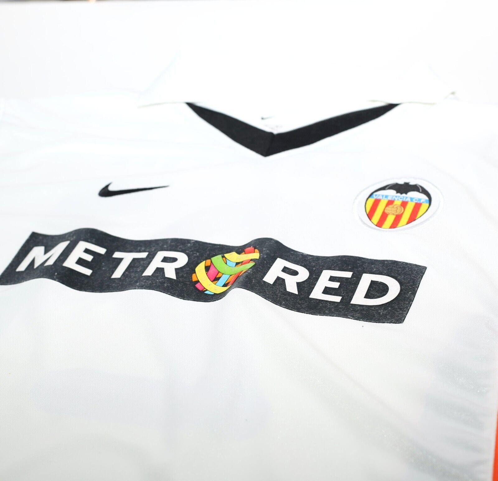 2001/02 AIMAR #21 Valencia Vintage Nike Home Football Shirt Jersey (L)