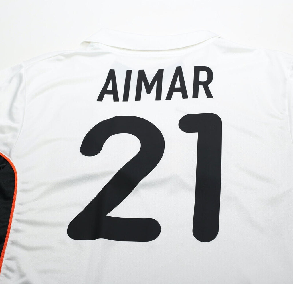 2001/02 AIMAR #21 Valencia Vintage Nike Home Football Shirt Jersey (L)