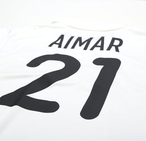 2001/02 AIMAR #21 Valencia Vintage Nike Home Football Shirt Jersey (L)