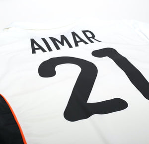 2001/02 AIMAR #21 Valencia Vintage Nike Home Football Shirt Jersey (L)