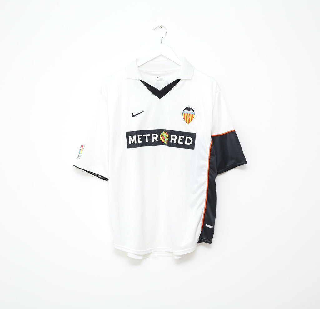 2001/02 AIMAR #21 Valencia Vintage Nike Home Football Shirt Jersey (L)