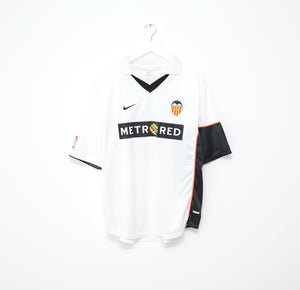 2001/02 AIMAR #21 Valencia Vintage Nike Home Football Shirt Jersey (L)