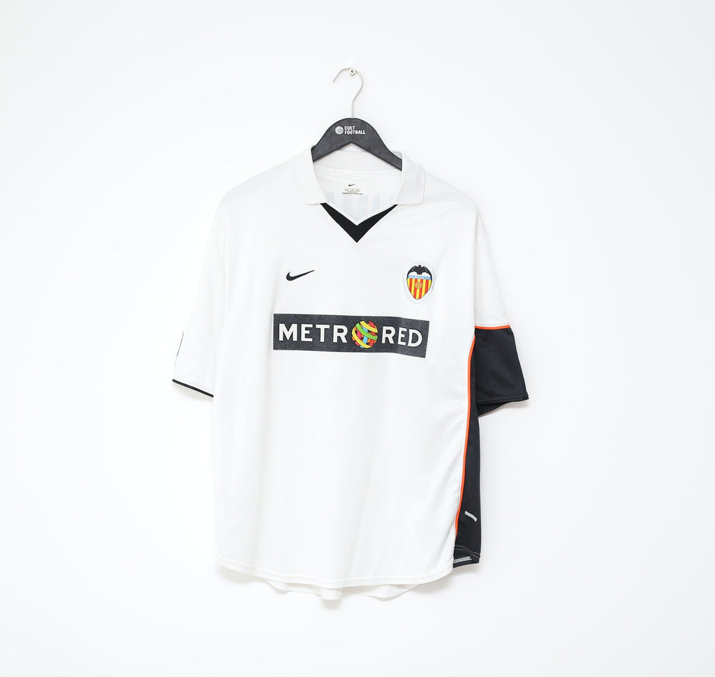 2001/02 AIMAR #21 Valencia Vintage Nike Home Football Shirt Jersey (XL)