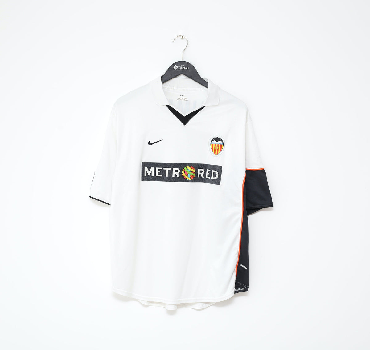 2001/02 AIMAR #21 Valencia Vintage Nike Home Football Shirt Jersey (XL)