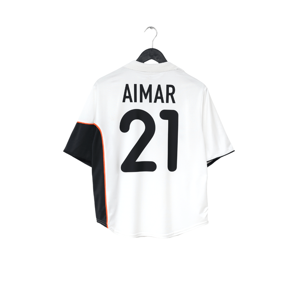 2001/02 AIMAR #21 Valencia Vintage Nike Home Football Shirt (S)