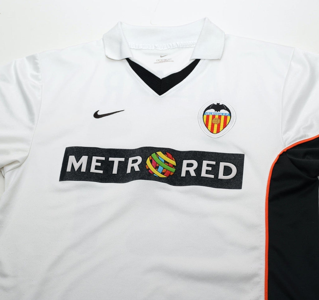 2001/02 AIMAR #21 Valencia Vintage Nike Home Football Shirt (S)