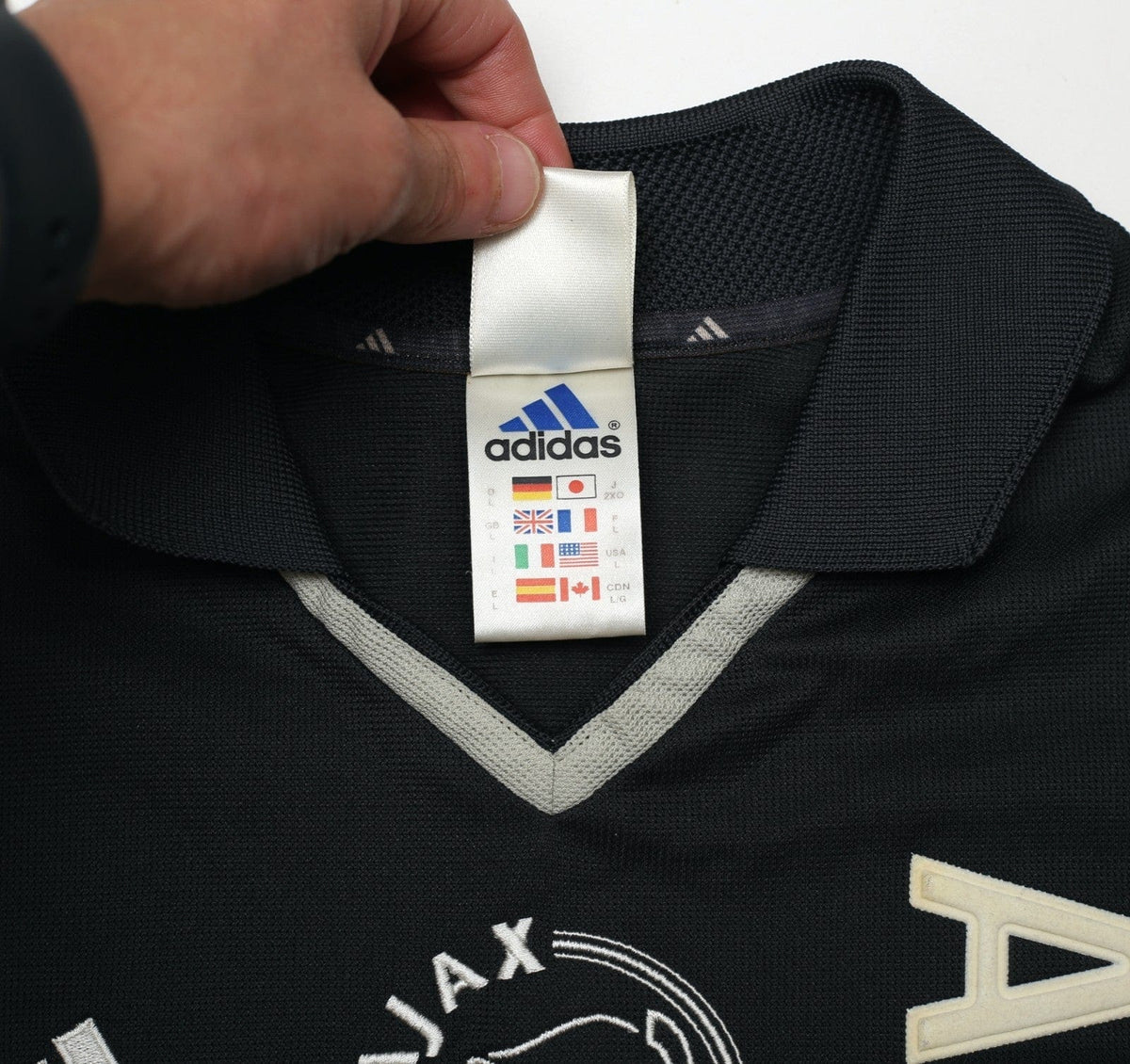 2001/02 AJAX Vintage adidas Away Football Shirt (L)