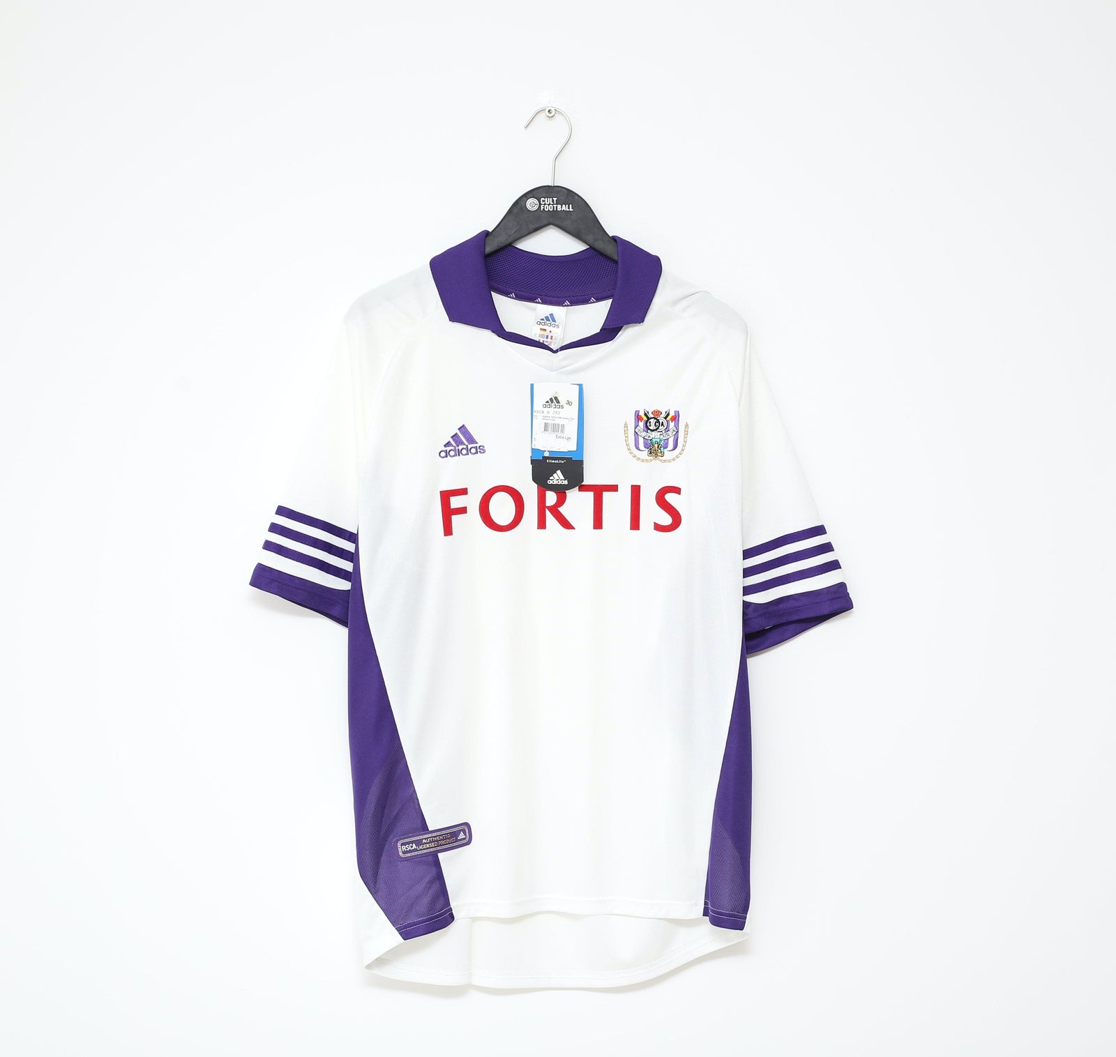 2001/02 ANDERLECHT Vintage adidas Home Football Shirt Jersey (XL) BNWT