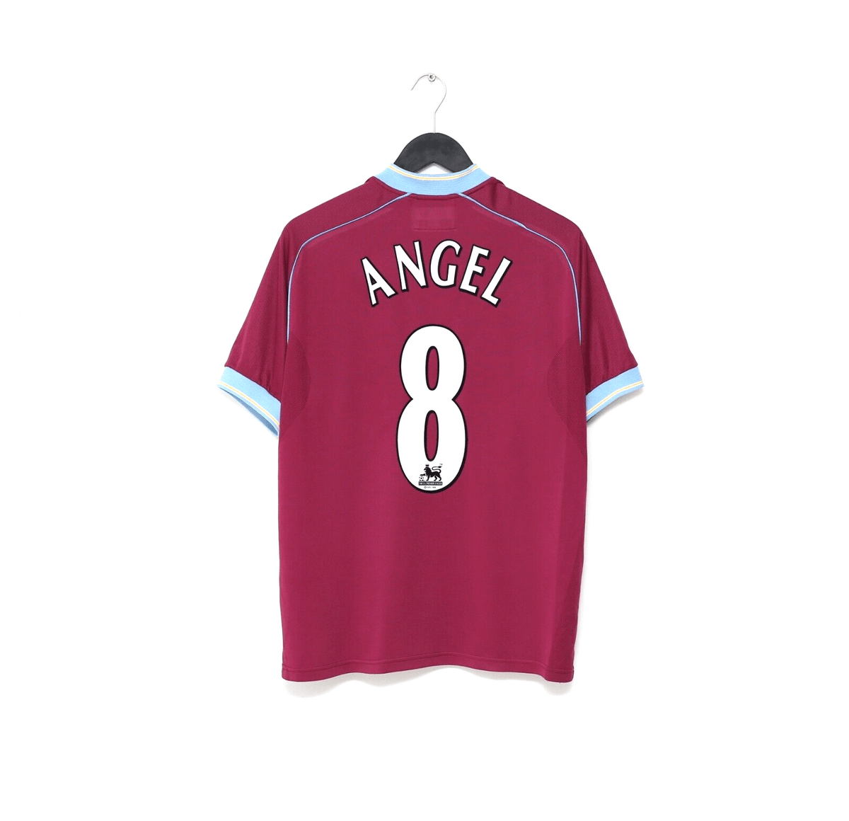 2001/02 Angel #8 Aston Villa Vintage Diadora Football Shirt Jersey (S/ 2001/02 Angel #8 Aston Villa Vintage Diadora Football Shirt Jersey (S/