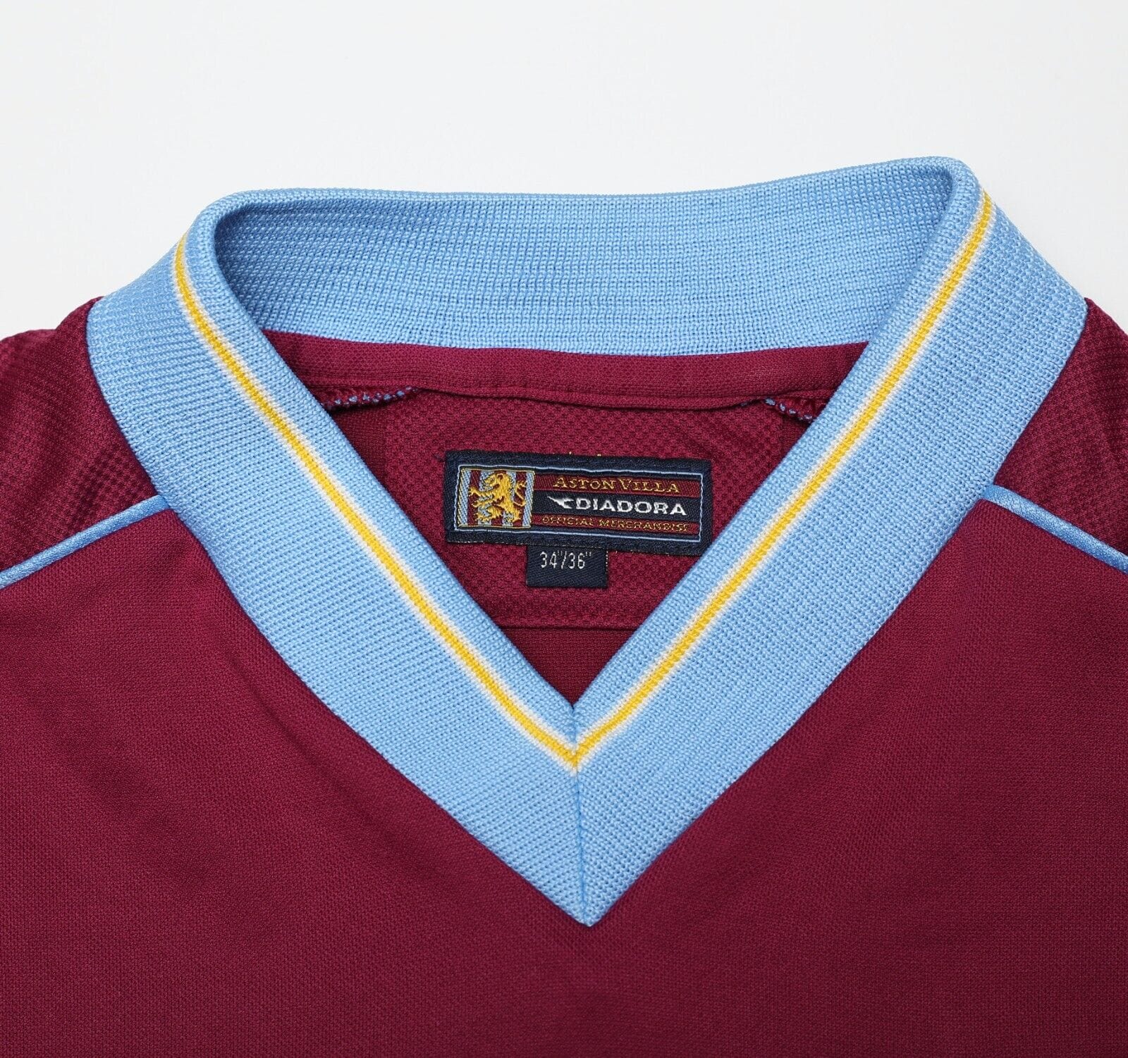 2001/02 ANGEL #8 Aston Villa Vintage Diadora Football Shirt Jersey (S/M)