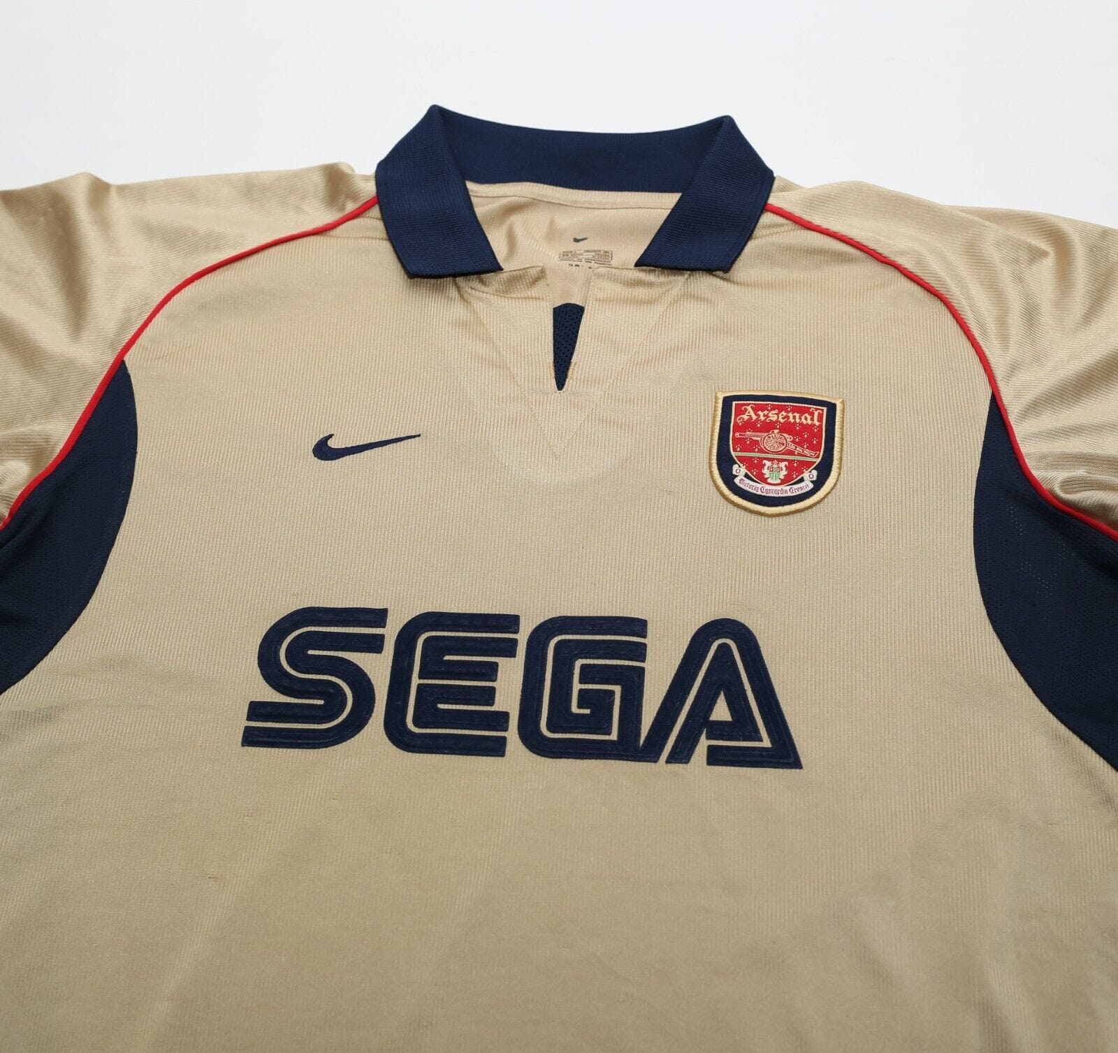 2001/02 ARSENAL Vintage Nike Away Football Shirt Jersey (L) SEGA