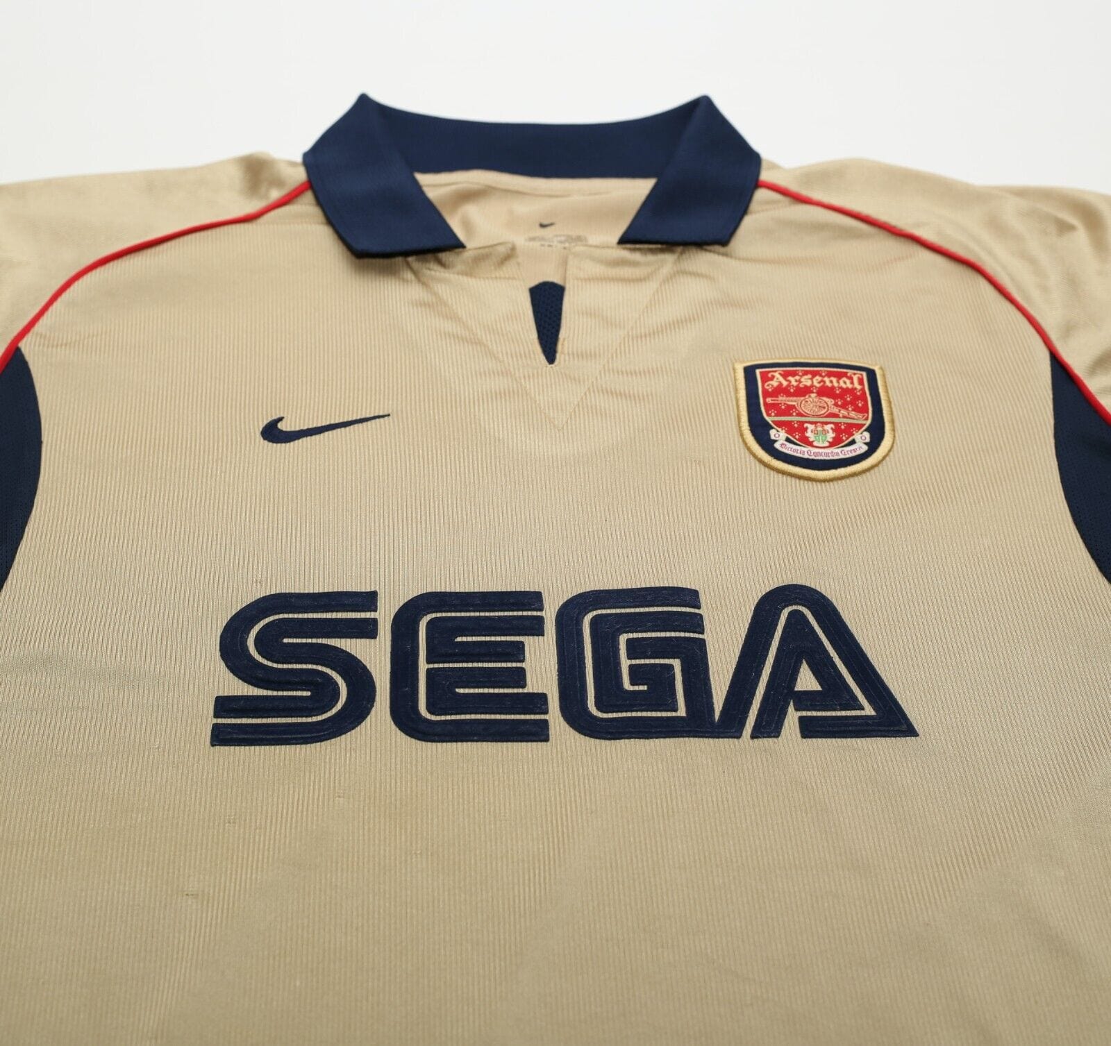 2001/02 ARSENAL Vintage Nike Away Football Shirt Jersey (L) SEGA