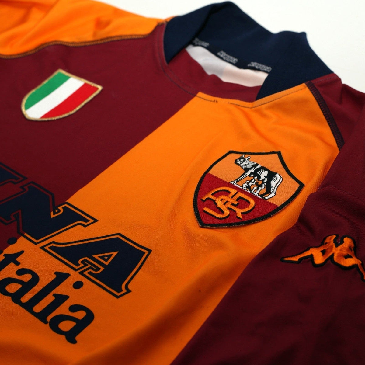 2001/02 AS Roma Vintage Kappa European Football Shirt (M)
