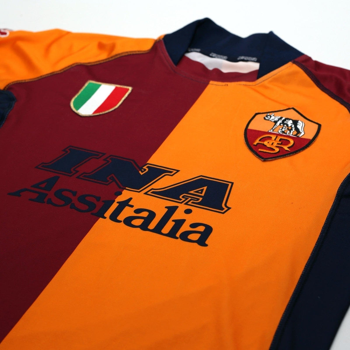 2001/02 AS Roma Vintage Kappa European Football Shirt (M)