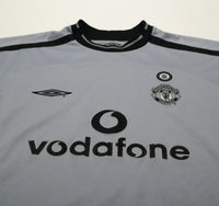 2001/02 BARTHEZ #1 Manchester United Vintage Umbro GK Football Shirt (M)