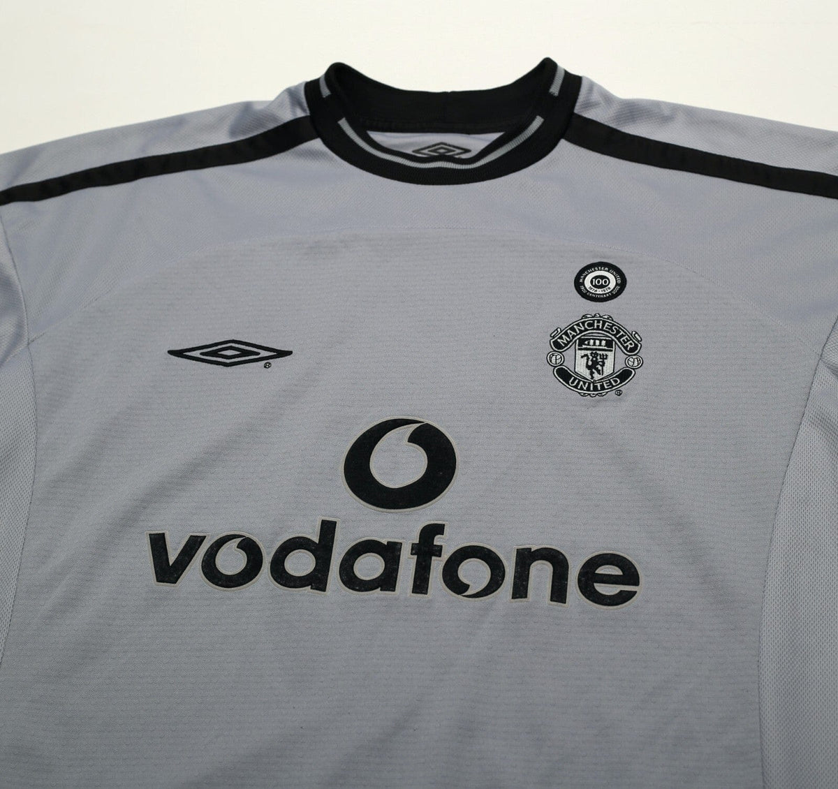 2001/02 BARTHEZ #1 Manchester United Vintage Umbro GK Football Shirt (M)