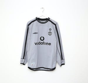 2001/02 BARTHEZ #1 Manchester United Vintage Umbro L/S GK Football Shirt (S)