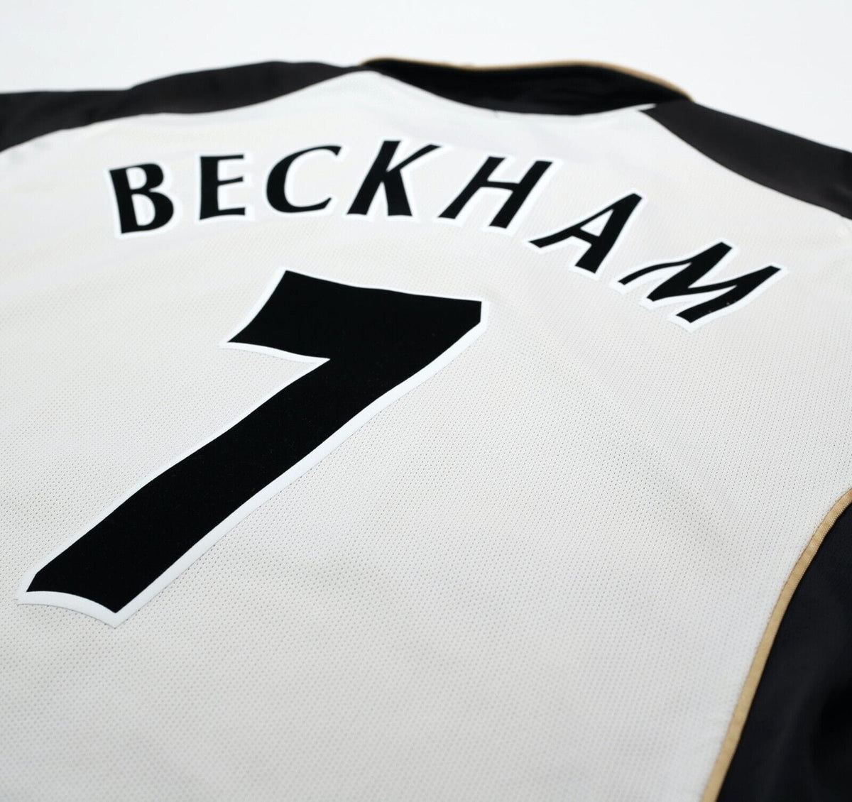 2001/02 BECKHAM #7 Manchester United Umbro Centenary Away Football Shirt (L)