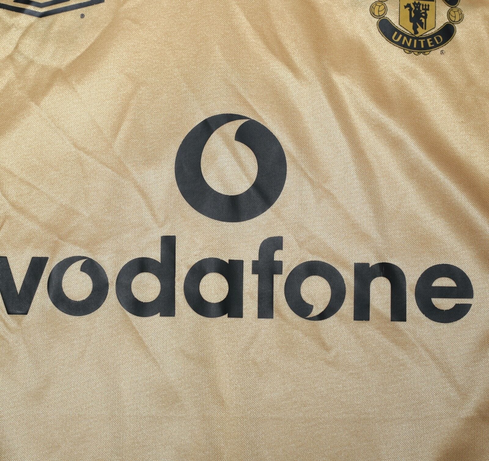 2001/02 BECKHAM #7 Manchester United Umbro Centenary Away Football Shirt (L)