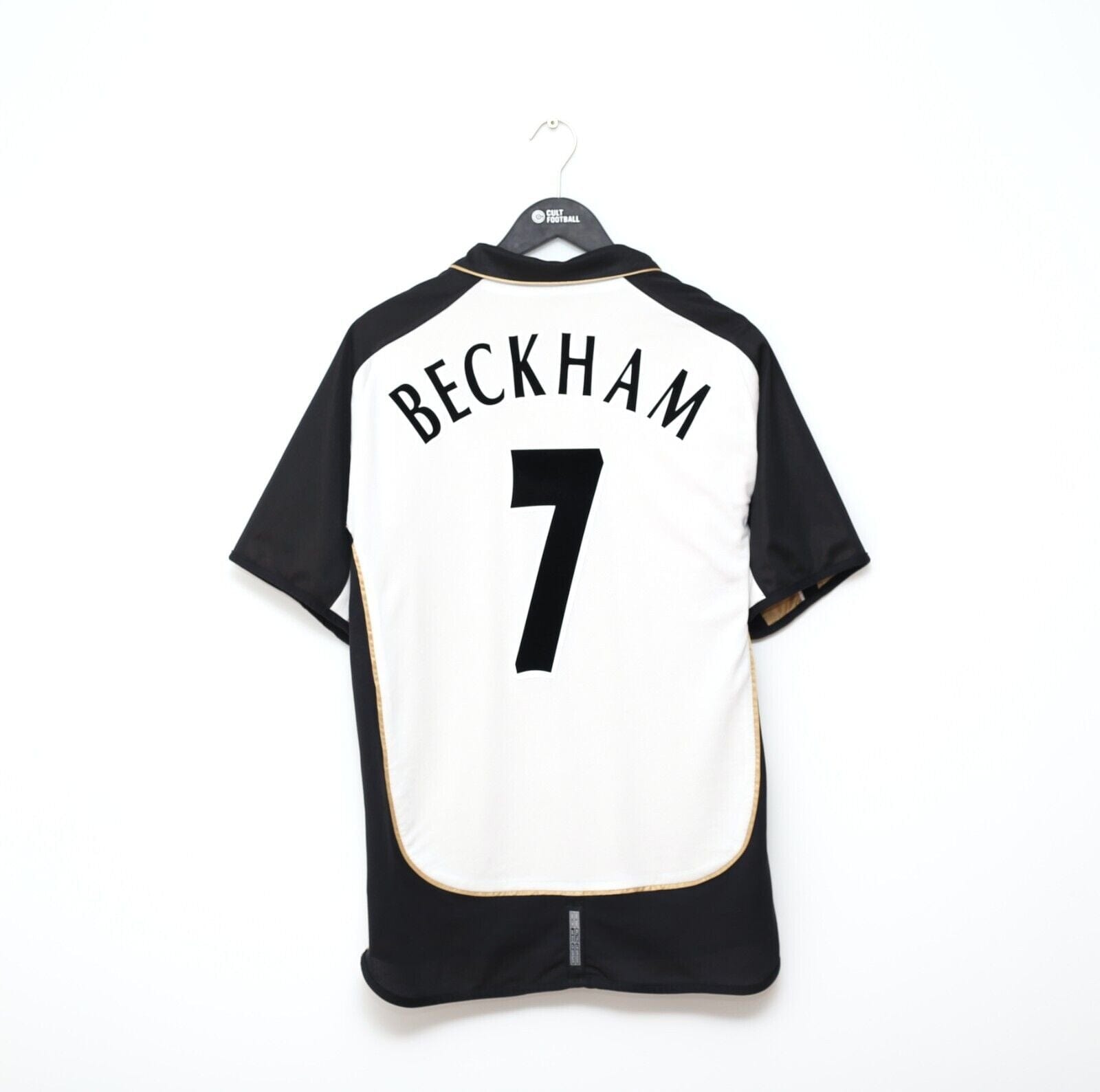 2001/02 BECKHAM #7 Manchester United Vintage Umbro Centenary Football Shirt (L)