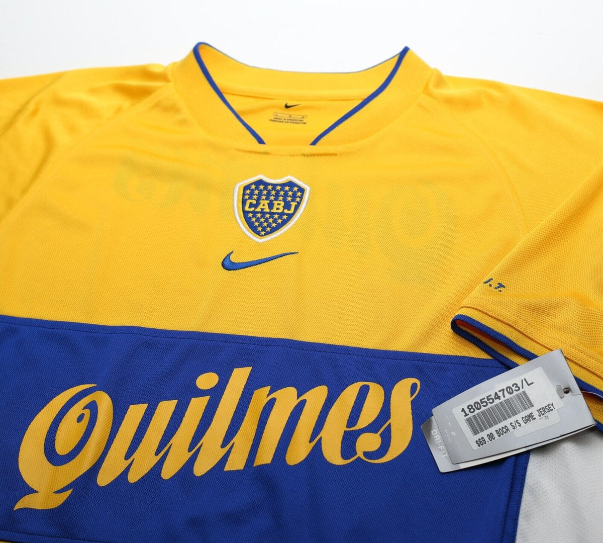2001/02 BOCA JUNIORS Vintage Nike Away Football Shirt Jersey (L) BNWT