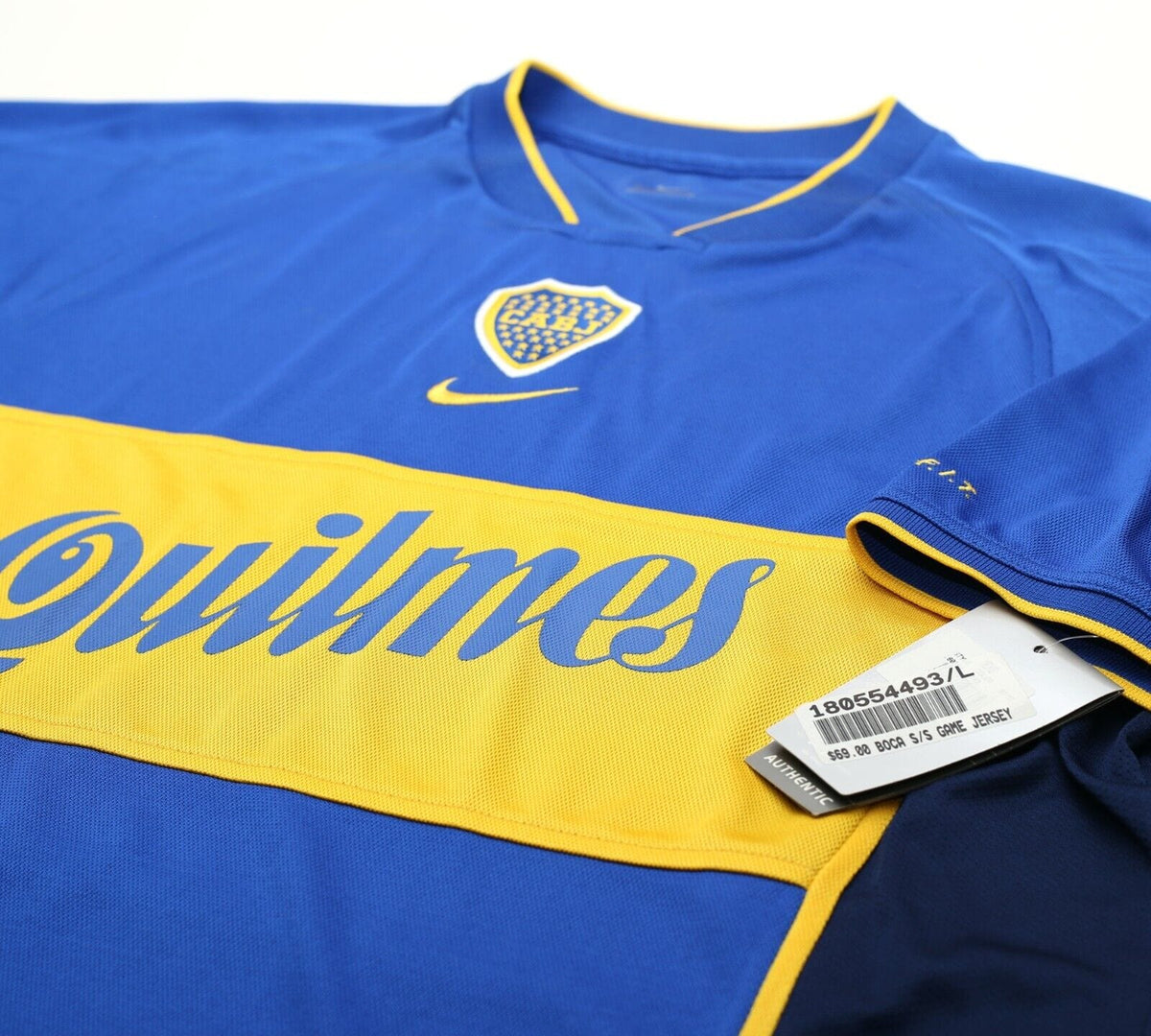 2001/02 BOCA JUNIORS Vintage Nike Home Football Shirt Jersey (L) BNWT