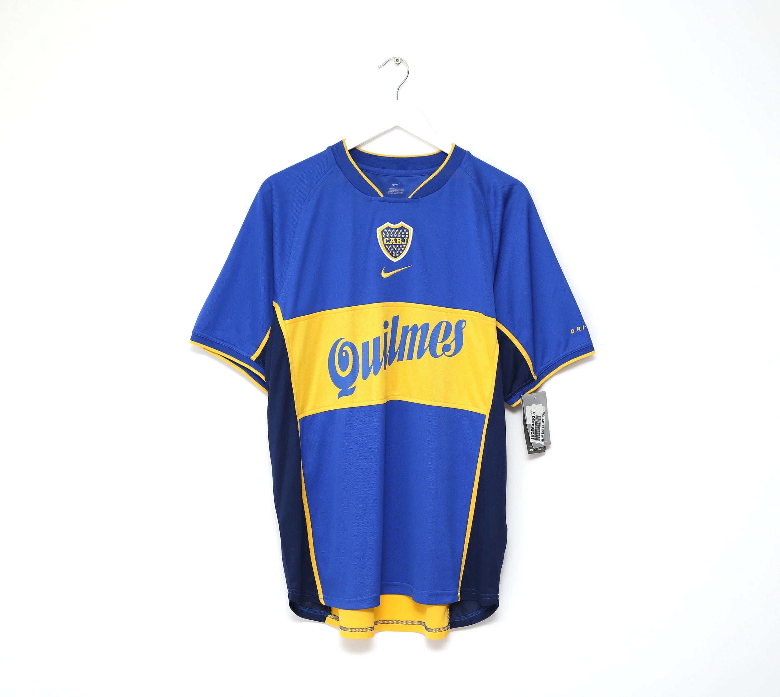 2001/02 BOCA JUNIORS Vintage Nike Home Football Shirt Jersey (L) BNWT