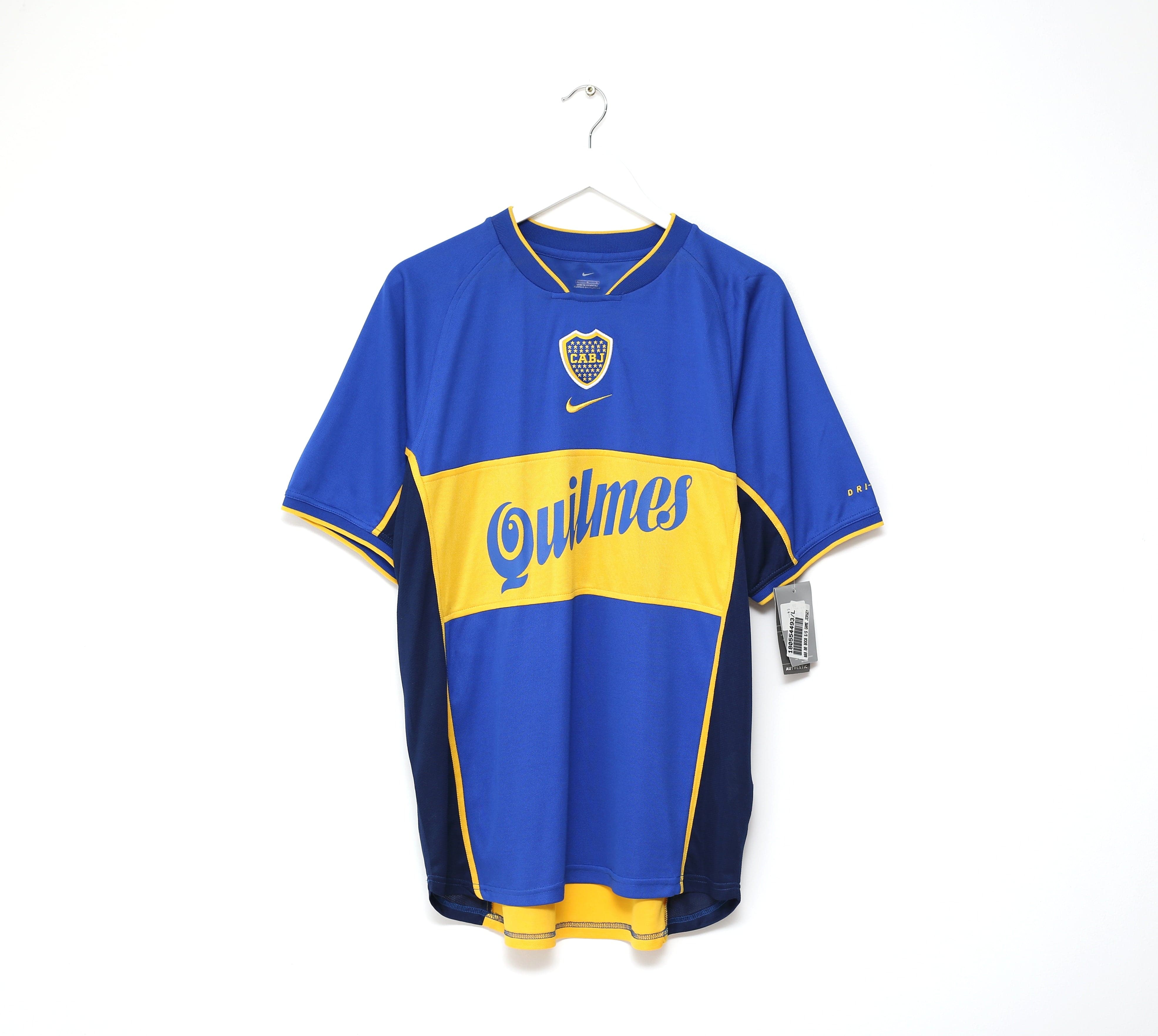 2001/02 BOCA JUNIORS Vintage Nike Home Football Shirt Jersey (L) BNWT